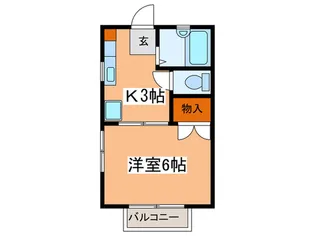 August【2階】の間取り