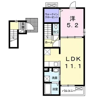 ナッティー郡山【2階】の間取り