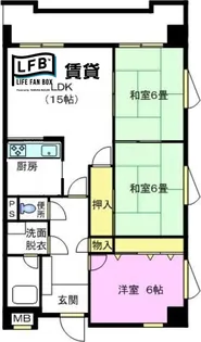 プライマリーマンション【6階】の間取り