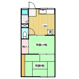 アパートベジータ【2階】の間取り