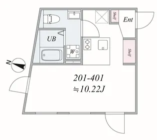 the trias sakuradai【2階】の間取り