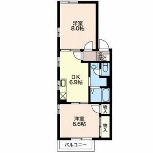 ぐりんべーるSAKURA A【1階】の間取り