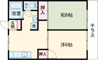 セジュール太秦【1階】の間取り