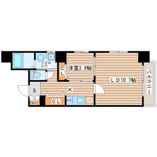 カスタリア一番町WEST【2階】の間取り