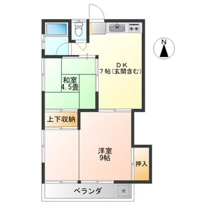 グリーンハイツ【2階】の間取り