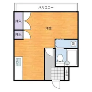 サニーハイツ【3階】の間取り