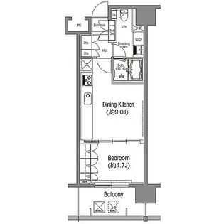 東京都港区三田4【マンション】の間取り