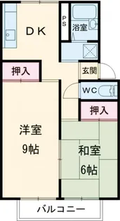 ハイツセイシェル【2階】の間取り