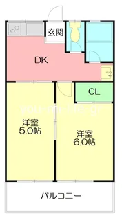 船橋コーポ【2階】の間取り