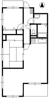 岡山県岡山市北区大学町【マンション】の間取り