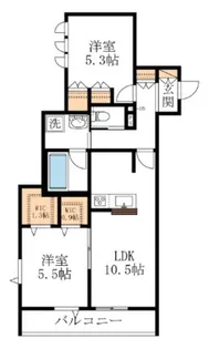 東京都練馬区錦2【マンション】の間取り