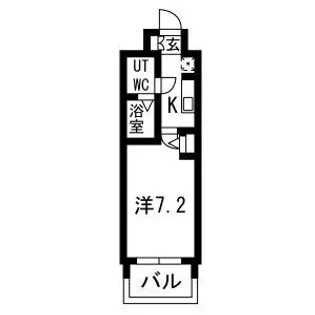 1Kの間取り画像