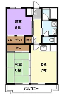 アコルドオクノ【3階】の間取り