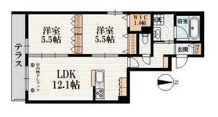 東京都練馬区貫井3【マンション】の間取り