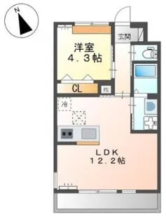 トロワ・ミルピエール【1階】の間取り