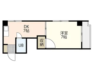 コーポラス・ナガイ【5階】の間取り