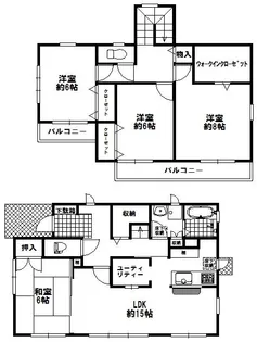 群馬県高崎市昭和町【一戸建】の間取り