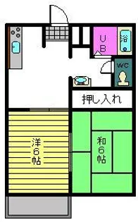 ハイツM【2階】の間取り