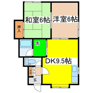 ビクトリーハイツ【2階】の間取り