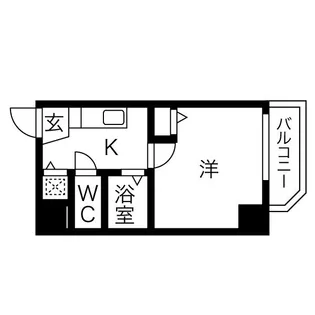 U-ro新大阪【2階】の間取り