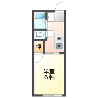 シティハイム郷【1階】の間取り