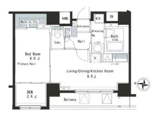 パークアクシス本郷の杜【13階】の間取り