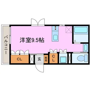 プランドール平針【1階】の間取り