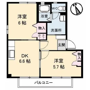 ダンデライオンA・B棟【2階】の間取り
