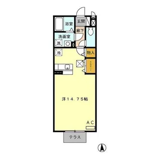 ジューンベリー【1階】の間取り