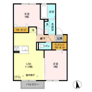 レマックコーポ【2階】の間取り