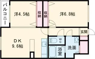 サンリッチ澄川【1階】の間取り
