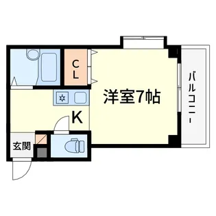 ぷりんせす八丁畷A棟【2階】の間取り