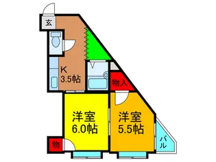 赤井マンション香里【3階】の間取り