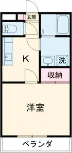 メモリアルハイツ1【3階】の間取り
