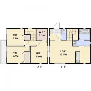 埼玉県蕨市中央6【一戸建】の間取り