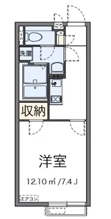 T ヴィルヌーブ【1階】の間取り