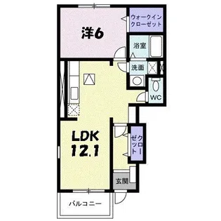 グリーン・エコーI【1階】の間取り