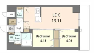 S-RESIDENCE王子enable【8階】の間取り