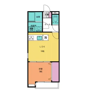オンフルール柏木【1階】の間取り
