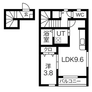 クリスタル【2階】の間取り