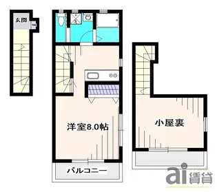 東京都小平市上水新町2【アパート】の間取り