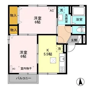 ミンガル【1階】の間取り