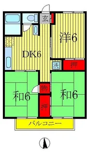 モアハイツ【1階】の間取り