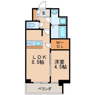 プレサンス桜通ザ・タイムズ【7階】の間取り