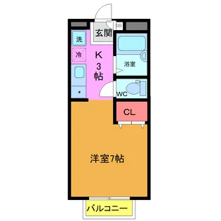 メゾンパティオB棟【1階】の間取り