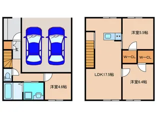 福岡県福津市八並【一戸建】の間取り