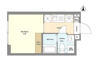CASA GRAZIE 池袋【2階】の間取り