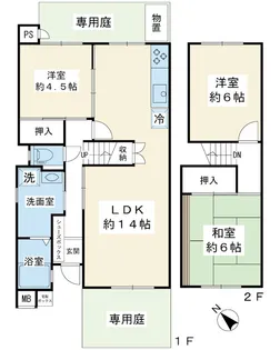 入船中央エステート22号棟の間取り
