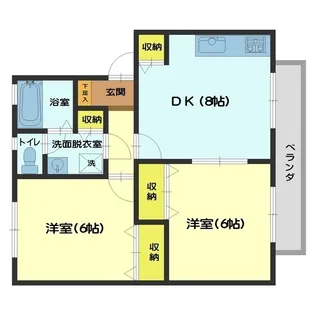 セジュール窪C棟【1階】の間取り