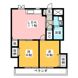木下マンション【3階】の間取り
